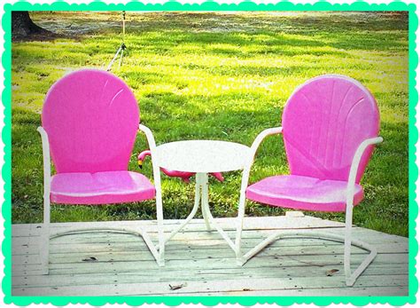 **do to covid, wait time for metal lawn chairs is currently about 8 weeks. The Sassy Southern Peach: Retro Patio Furniture