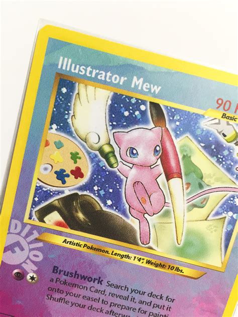 Mew Illustrator Pokemon Card Etsy