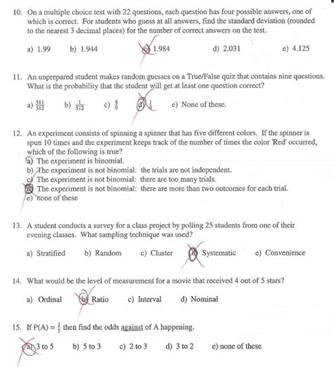 Solved On A Multiple Choice Test With Questions Each Chegg Com