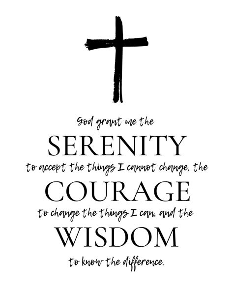 Serenity Prayer Printable 8x10 Instant Download Etsy