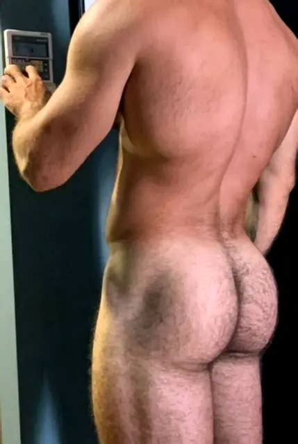 SHIRTLESS NAKED NUDE Male Muscular Bare Butt Beefcake Man Hiker PHOTO