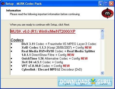 Download Musk Codec Pack For Windows 1087 Latest Version 2020