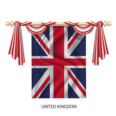 Reino Unido Inglaterra Bandera Ilustración Vectorial Vector Premium