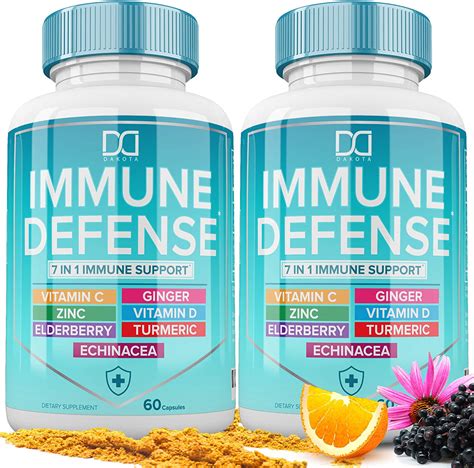 7 In 1 Immune Support Booster Supplement With Elderberry Vitamin C And