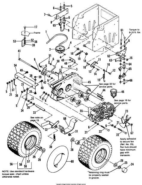 Simplicity 1692052 4212h 12 5hp Bands Hydro And 36 Rotary Mower Parts Diagram For Transmission