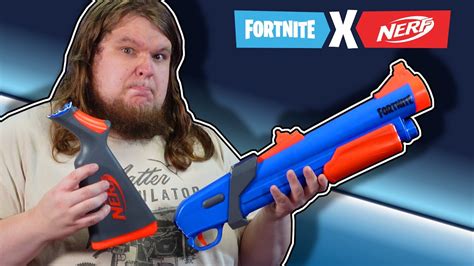 NERF Fortnite Pump SG Blaster Pump Action Mega Dart Ages Toy Gun Shotgun Fire