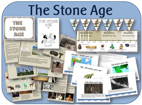 The Stone Age Lessons Activities Teaching Resources Stone Age Display