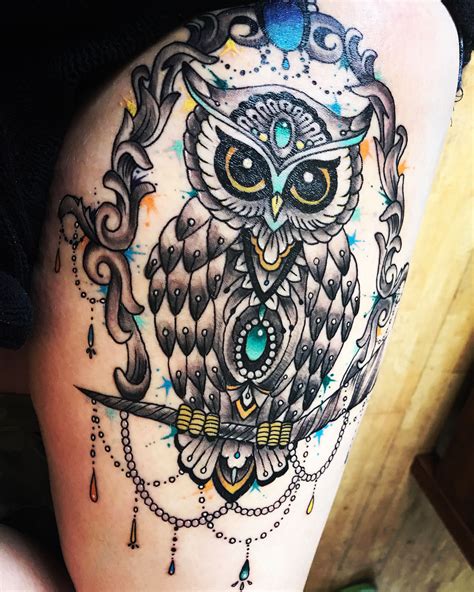 Details 74 Owl Thigh Tattoo Latest Thtantai2