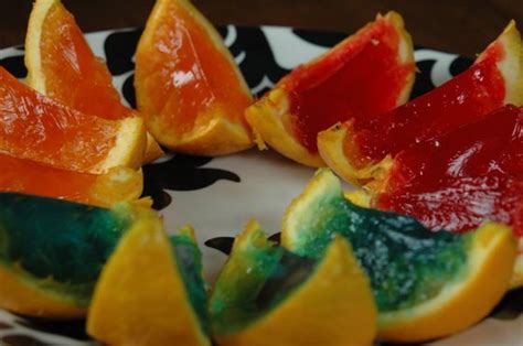 Rainbow Gelatin Orange Wedges Aka Jello Oranges And Obsessive