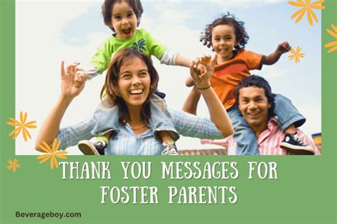 50 Thank You Messages And Wishes For Foster Parents Beverageboy