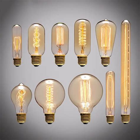 3w 5w 40w Vintage Edison Bulb E27 E14s Filament Tungsten Lamp