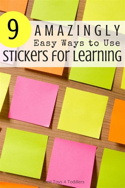 9 Amazingly Easy Ways To Use Stickers For Learning Learning Projects