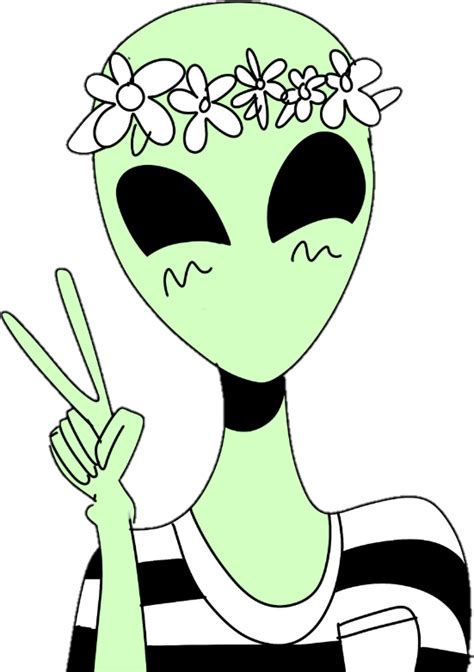 Alien Flower Tumblr Aesthetic Peace