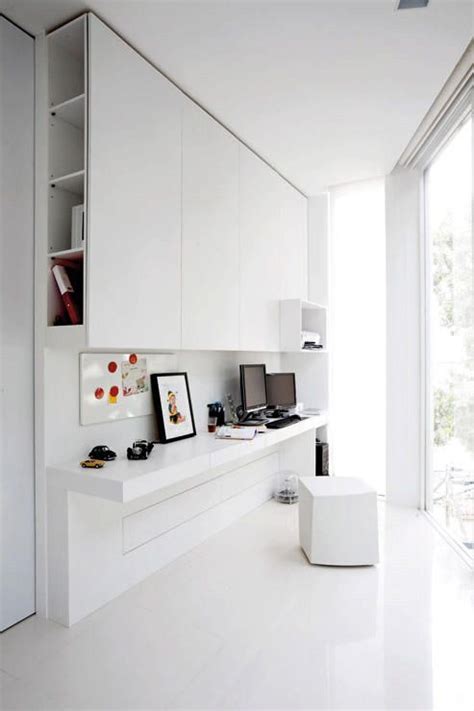 Choose patterns and artwork with a limited palette and restrained lines. 10 Minimalist home offices to inspire | Minimalist home ...
