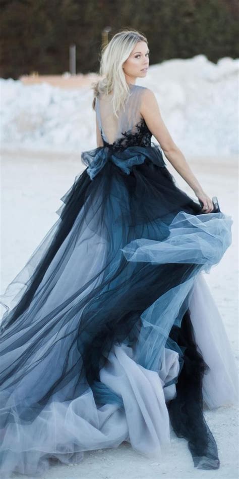 Gothic Wedding Dresses Challenging Traditions ★ Blue Wedding Dresses