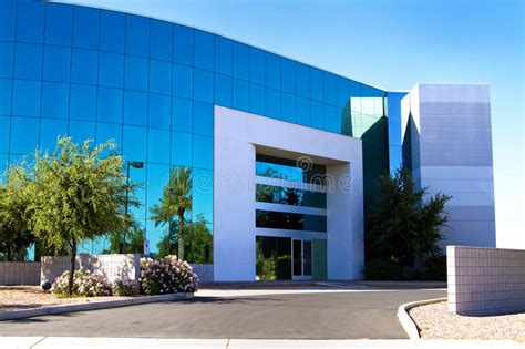 New Modern Corporate Office Building Entrance Stock Image