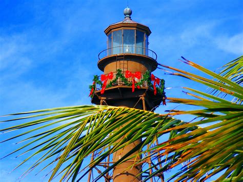 2560x1440 Wallpaper Florida Lighthouse Sanibel Island Sky