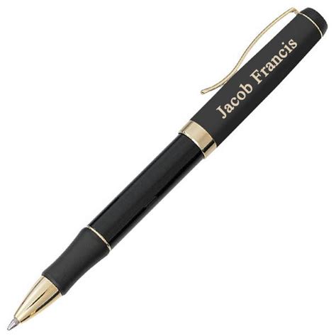 Personalized Executive Black Ballpoint Pen