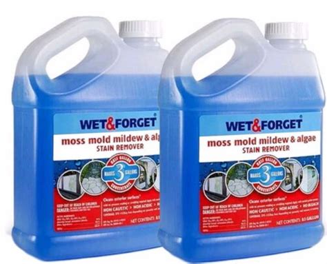 2 X 5l Wet And Forget Mould Algae And Lichen Removal Makes 30l Brand