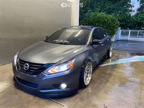 2018 Nissan Altima Wheel Offset Tucked Coilovers 1789511 Custom Offsets