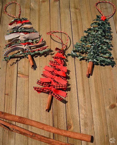 Ribbon Christmas Tree Ornament Diy Rustic Crafts And Diy