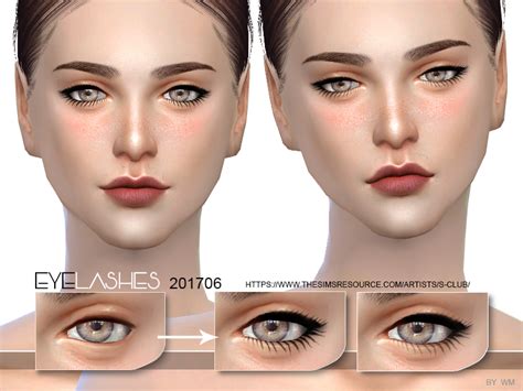 The Sims Resource S Club Wm Ts4 Eyelashes 201706