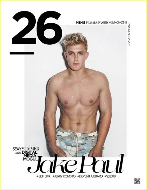 Jake Paul Goes Shirtless For Magazine Debut Issue Photo