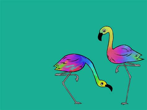 Rainbow Flamingos By Fallen Magic On Deviantart