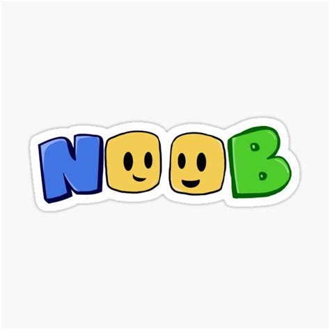 Noob Tube By Stinkpad Redbubble Noob Roblox Funny Logo Sticker