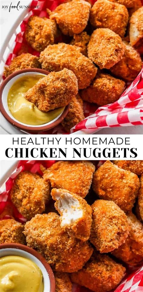 Homemade Baked Chicken Nuggets Healthy Chicken Nuggets Fried Chicken
