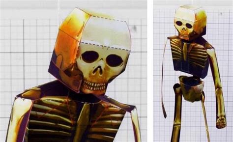 Papermau Halloween Special Hanging Skeleton Paper Toy By Fold Up