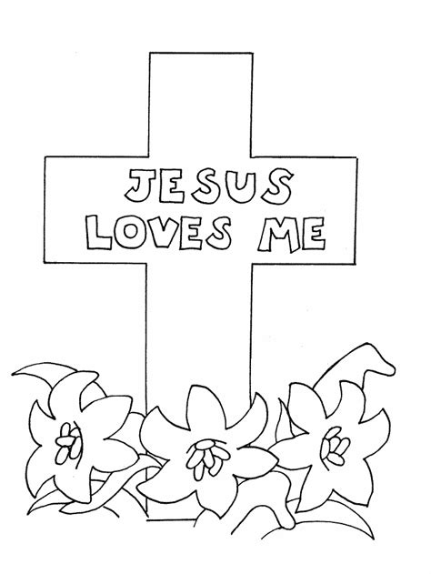 What could be better than that? Free Printable Cross Coloring Pages For Kids | Jesus ...