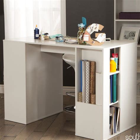 This helps with extra craft storage space. Crea Craft Table | Craft tables with storage, Craft table ...