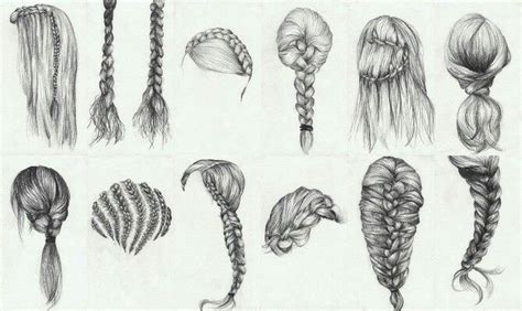 Pin By Stefanie Kaeser On Art How To Draw Braids Hair Sketch