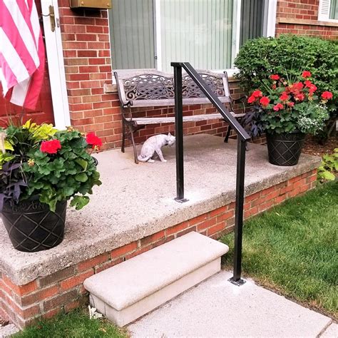 Simple Bronze Porch Step Rail Great Lakes Metal Fabrication