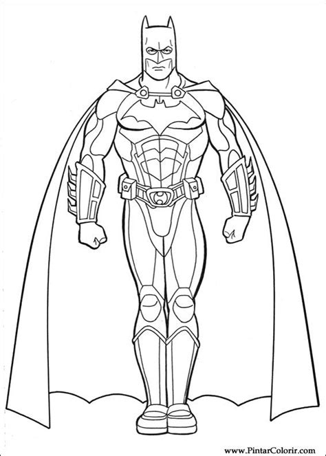 A coloring pages, where you can use it for free. Drawings To Paint & Colour Batman - Print Design 032