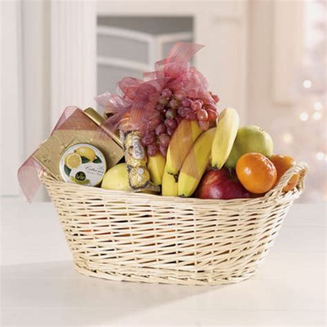 Send fresh gourmet fruit baskets courtesy of ftd. Fruit And Gourmet Basket American Floral - Flowers in Irmo ...