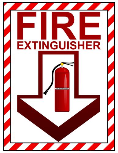 Or, download the editable version for just $3.99. Printable Fire Extinguisher Signs - Cliparts.co