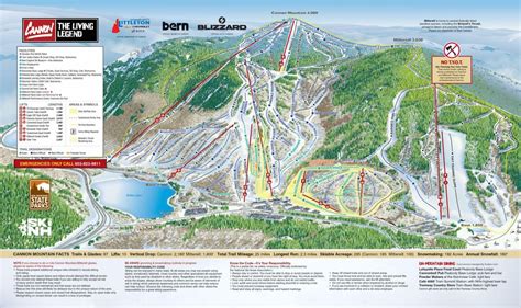 Cannon Mountain Ski Trail Map Free Download