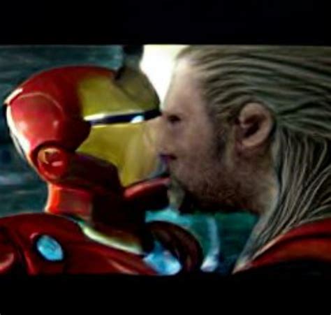Dalle Mini Dalle Mini Thor And Iron Man Kissing