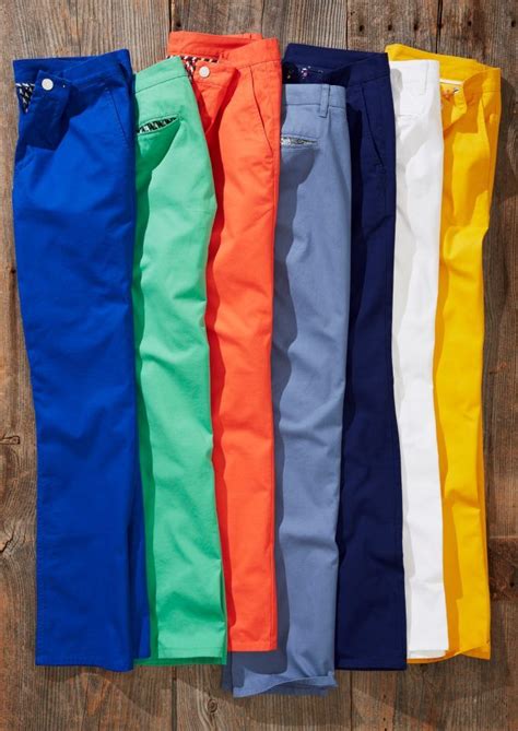 Bright Colorful Bonobos Mens Chinos For Spring Mens Chinos Moda