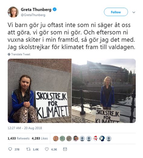 Skolstrejk För Klimatet Greta Thunberg And Swedish School Strikes