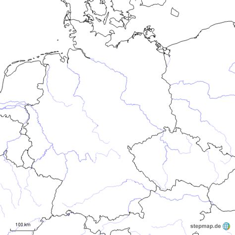 Land hauptstadt fläche einwohner bevölkerungsdichte lage zu deutschland lage in europa. Deutschland Blanko mit Flüssen und Nachbarstaaten von ...