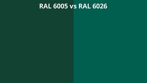 Ral 6005 Vs 6026 Ral Colour Chart Uk