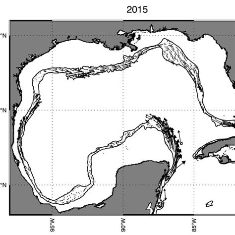 Mean Upper Continental Slope Current Vectors For The Summer Of 2003