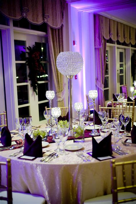 Planning a romantic dinner for you and that special someone can be fun and exciting. Christmas Dinner Dance Purple Uplighting, Crystal ...