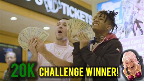 Xxxtentacion 20k Challenge Winner Reaction Youtube