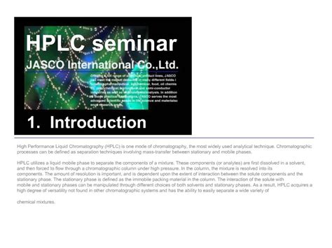 Ppt Hplc Seminar Powerpoint Presentation Free Download Id385431