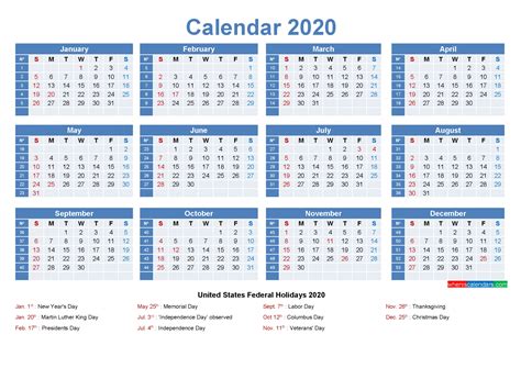 2 Week 2020 Calendar Printable Free Letter Templates