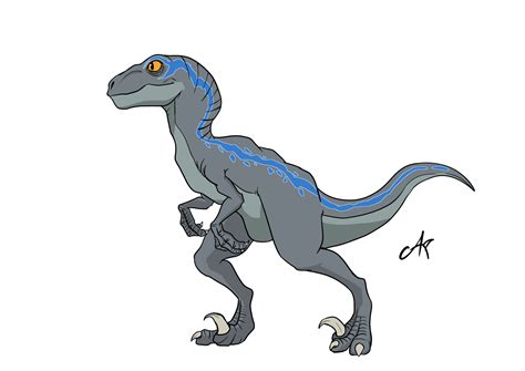 Blue The Velociraptor By De Art Raptor On Deviantart